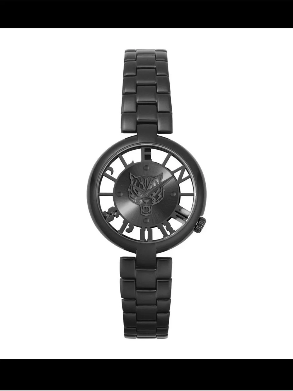 NWT Plein Sport Women’s Watch Analog Quartz TIGER LUXE PSMBA0623 Stainless Steel